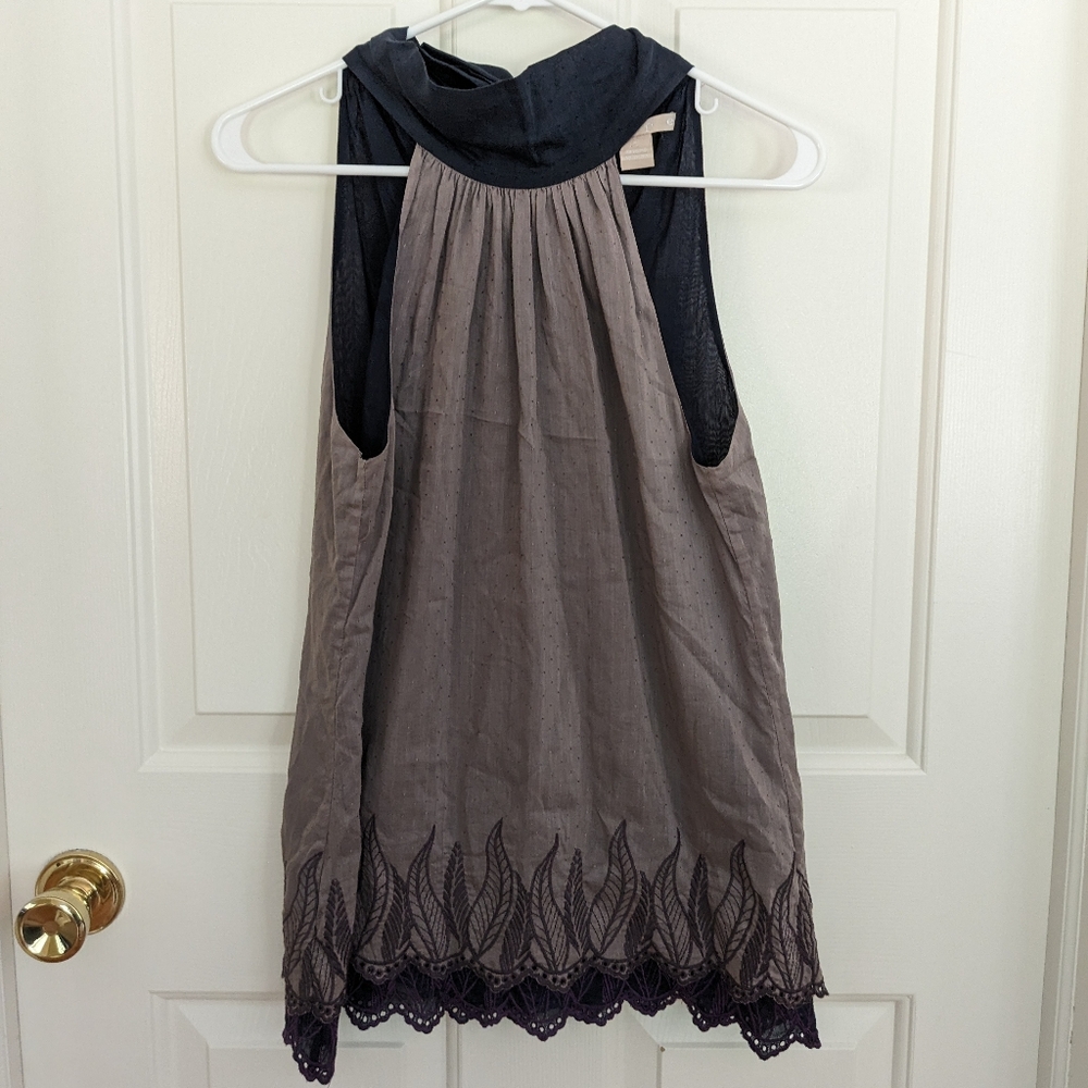 High Neck Sleeveless Top